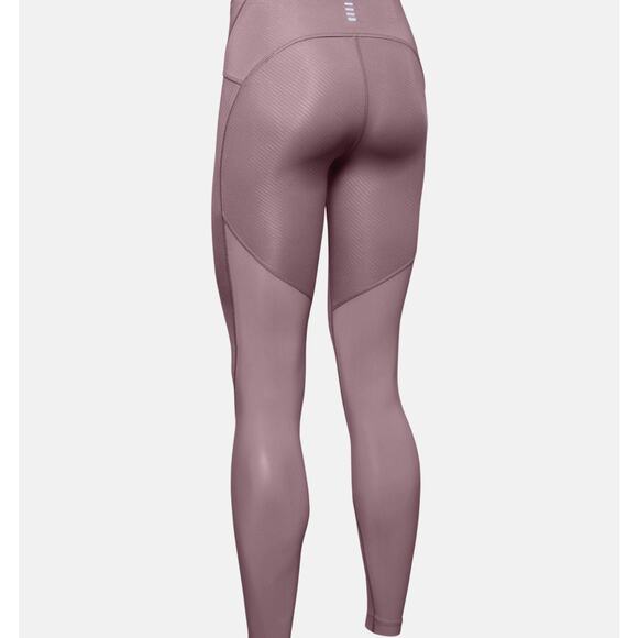 Under Armour compression UA Fly Fast Embossed Tights heat gear M light pink EUC - Picture 5 of 11